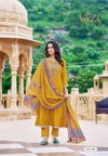 Saboori By Vazi Viscose Embroidery Kurti With Bottom Dupatta Exporters In India